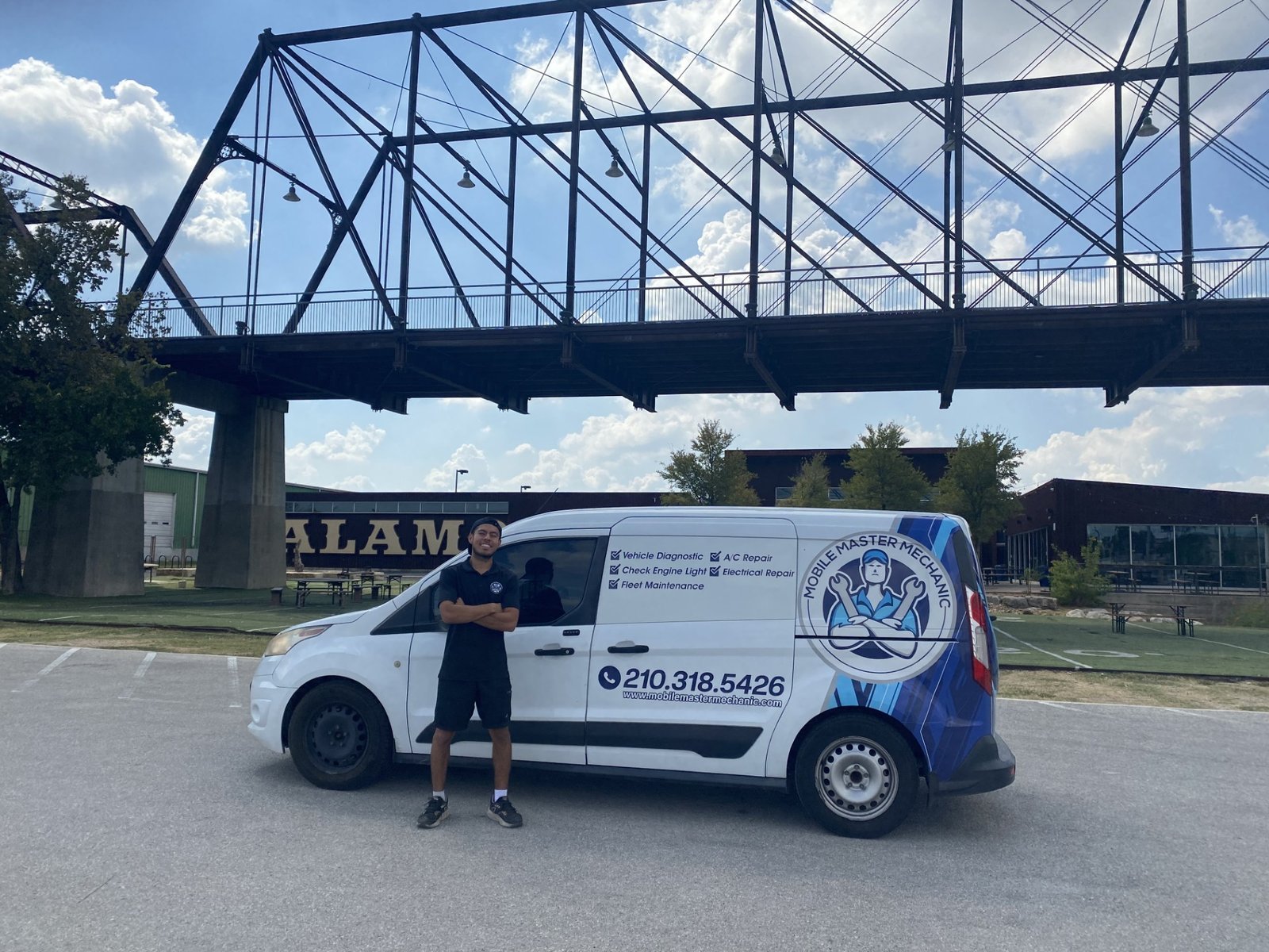 Mobile Master Mechanic service van in San Antonio